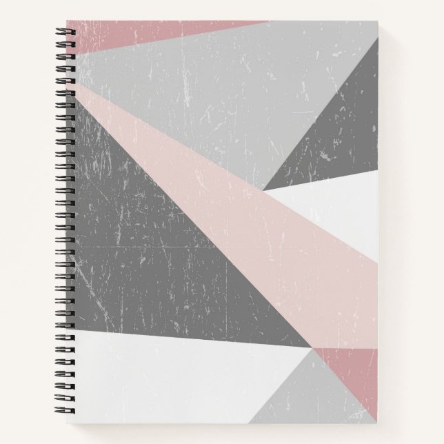 Modern Low-Poly Bullet Journal / Lined Notebook (Front)