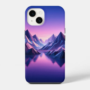 Modern Low Poly Mountain Phone Case - Geometric