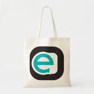 Modern Lowercase Letter e Tote Bag