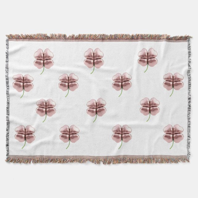 Modern Lucky blanket – Elegant Rose Gold (Front)