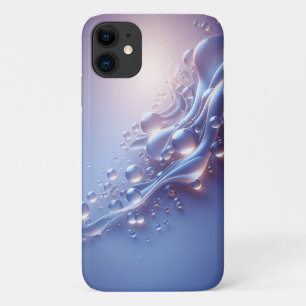 Modern Luminous Liquid Bubbles Art - Elegant Purpl Case-Mate iPhone Case