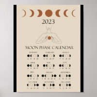 Modern Lunar Cycles Calendar 2023 Moon Phases Post