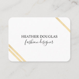 Modern Lux Stripes Business Card