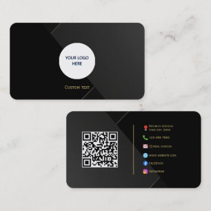 Modern Luxe Calling Card – Custom Logo & Socials