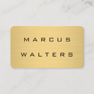 Modern Luxe Metallic Business Card