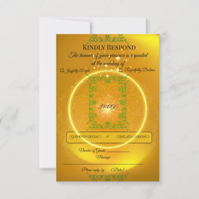 | Modern Luxe Reply Card (Front)