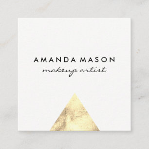 Modern Luxe Triangle Square Business Card