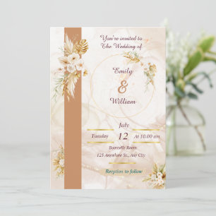 Modern Luxe Wedding Invitation