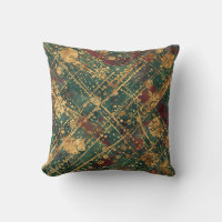 Modern, Luxury Abstract Gold Green Burgundy