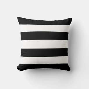 Modern Luxury Black and white stripes pattern Cushion