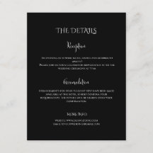 Modern Luxury black and white wedding details