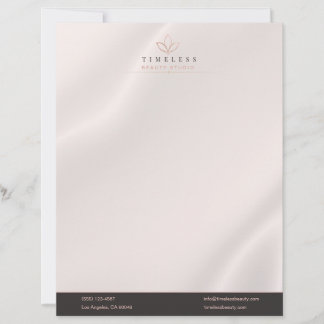 Modern Luxury Black & Copper Real Estate Custom Letterhead