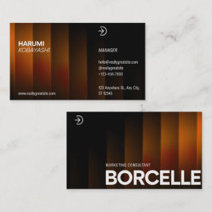 Modern Luxury Black & Gold Business Card