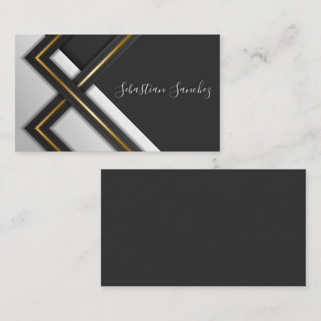 Modern Luxury Business Card (Front/Back)