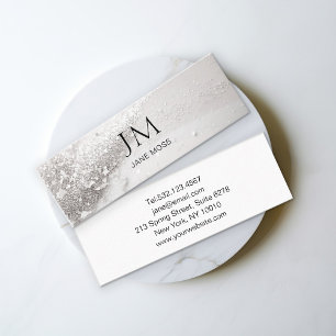 Modern Luxury Glitter Salon Business Card