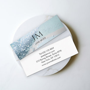 Modern Luxury Glitter Salon Business Card