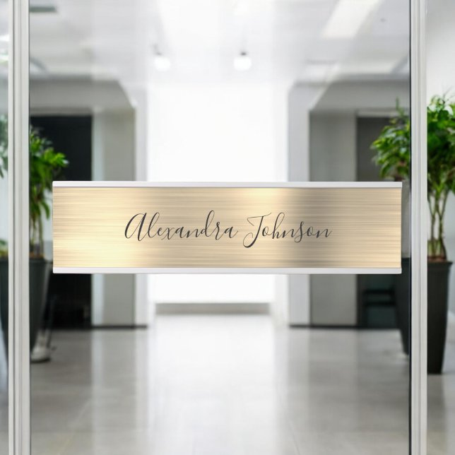Modern Luxury Gold Business Foil Modern Door Sign (Creator Uploaded)