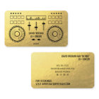 Modern luxury gold foil black dj music turntable