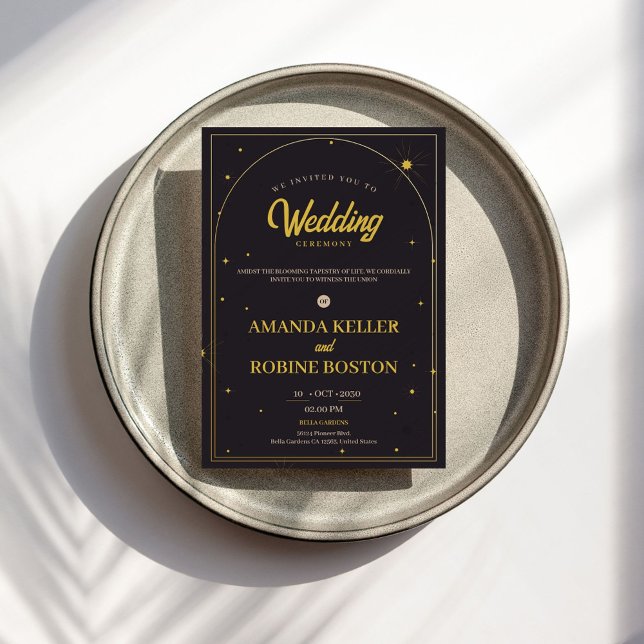 Modern Luxury Gold Wedding Invitation (Creator Uploaded)