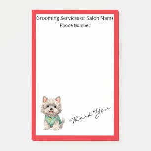 Modern Luxury Grooming Pet Personalized Collection Post-it Notes