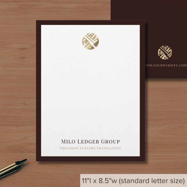 Modern Luxury Logo  Custom Letterhead (Creator Uploaded)