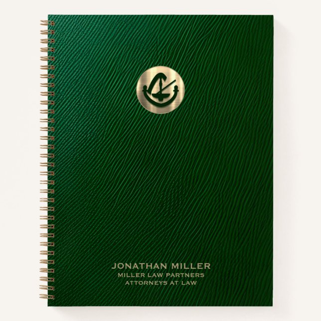 Modern Luxury Logo Notebook (Front)