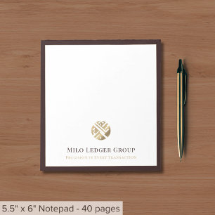Modern Luxury Logo Notepad