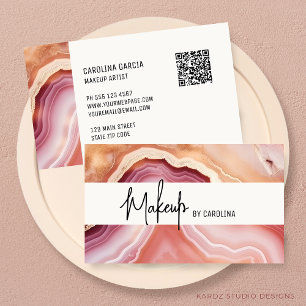 Modern Luxury Makeup Artist Business Card