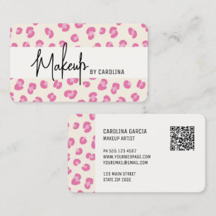 Modern Luxury Makeup Artist Business Card