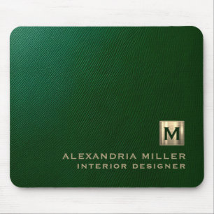 Modern Luxury Monogram Mouse Pad