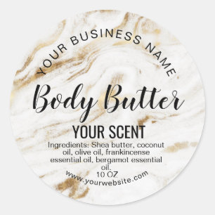 modern luxury product label body butter add logo