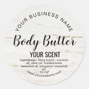 modern luxury product label body butter add logo