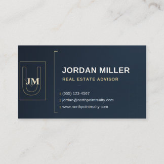 Modern Luxury Real Estate Business Card Template