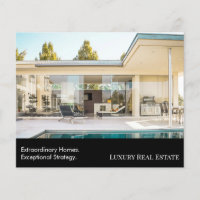 Modern Luxury Real Estate Postcard | Bespoke Home 