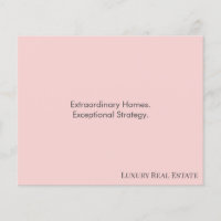 Modern Luxury Real Estate Postcard | Bespoke Home