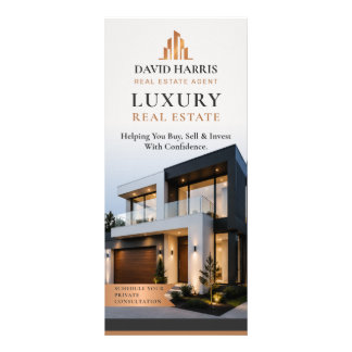 Modern Luxury Real Estate | Realtor Marketing Rack Card