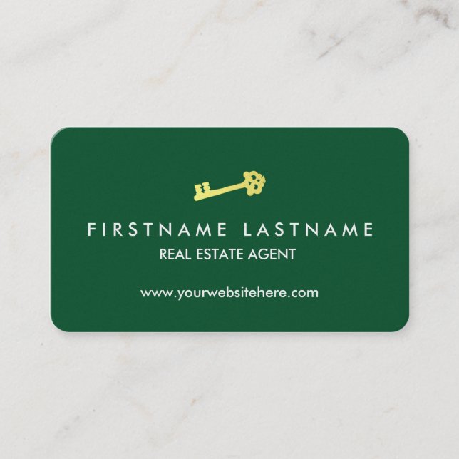 Modern Luxury Realtor Business Card (Front)