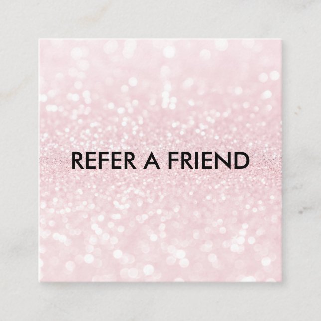 Modern Luxury Refer a Friend Card for Salon & Spa (Front)