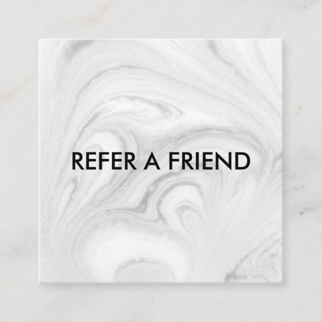 Modern Luxury Refer a Friend Card for Salon & Spa (Front)