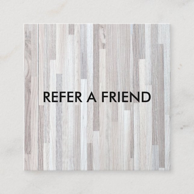 Modern Luxury Refer a Friend Card for Salon & Spa (Front)