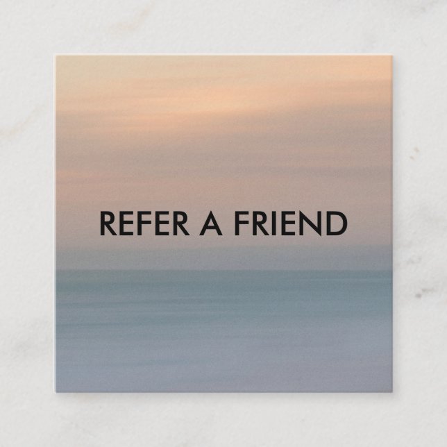 Modern Luxury Refer a Friend Card for Salon & Spa (Front)