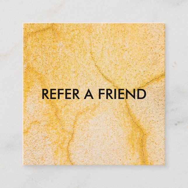 Modern Luxury Refer a Friend Card for Salon & Spa (Front)