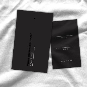 Modern Luxury Simple Minimalist Black Hang Tags