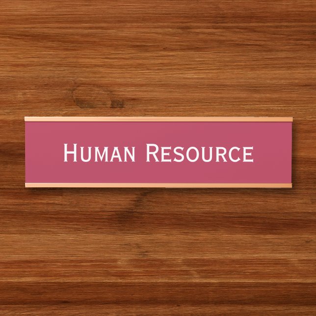 Modern Magenta Office Room Department Name Door Sign (Modern Magenta Office Room Department Name Door Sign)