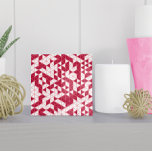 Modern Magenta Pink White Geometric Triangles Tile<br><div class="desc">This ceramic tile features a vibrant geometric pattern in trendy magenta and pink shades,  perfect for adding a splash of modern style to your home. The colours are customisable in the Design tool.</div>