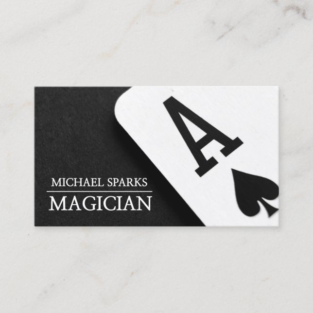 Modern Magic Magician Card Poker Entertainment (Front)
