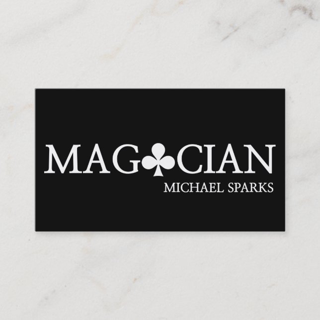 Modern Magic Magician Card Poker Entertainment (Front)