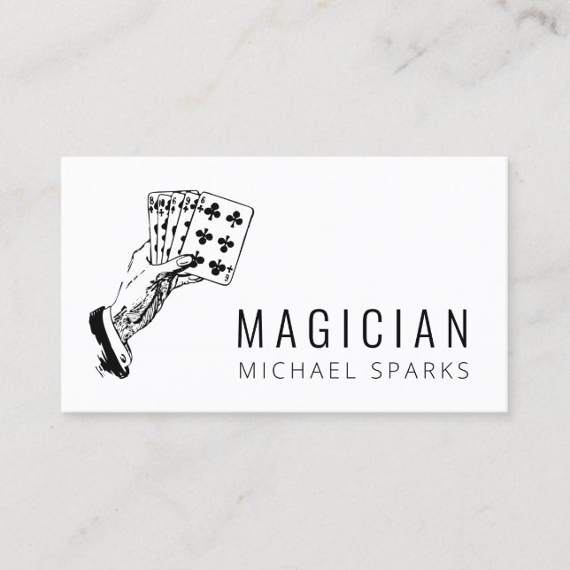 Modern Magic Magician Card Poker Entertainment (Front)