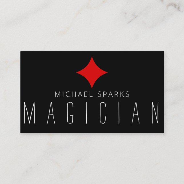 Modern Magic Magician Card Poker Entertainment (Front)