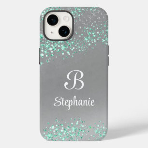 Modern Magical Glitter Stars Silver Case-Mate iPhone 14 Case